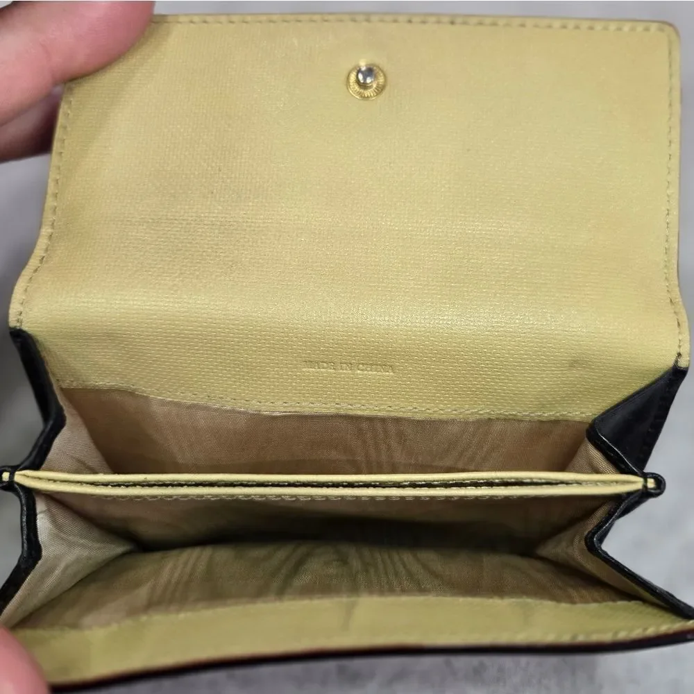 🐢 Vintage Kate Spade ♠️ wallet. Black and Tan